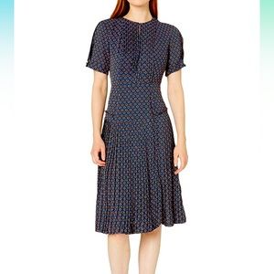 Dear Drew by Drew Barrymore Elizabeth Street Short Sleeve Pleated Dress